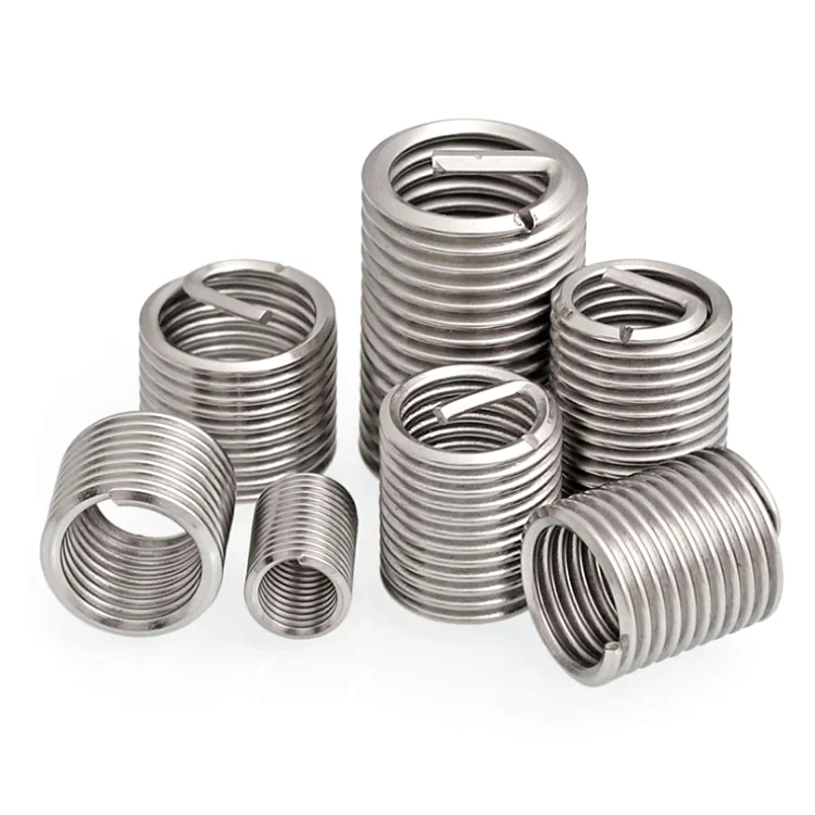 Stainless Steel Fasteners Wire Thread Insert For Plastic Threaded Round Tube Inserts