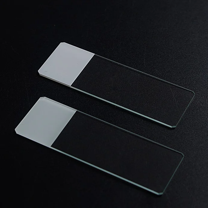 Color White Blue Pink Yellow Green Orange Frosted Ground Microscopic Glass Slide for Marking with Permanent Markers