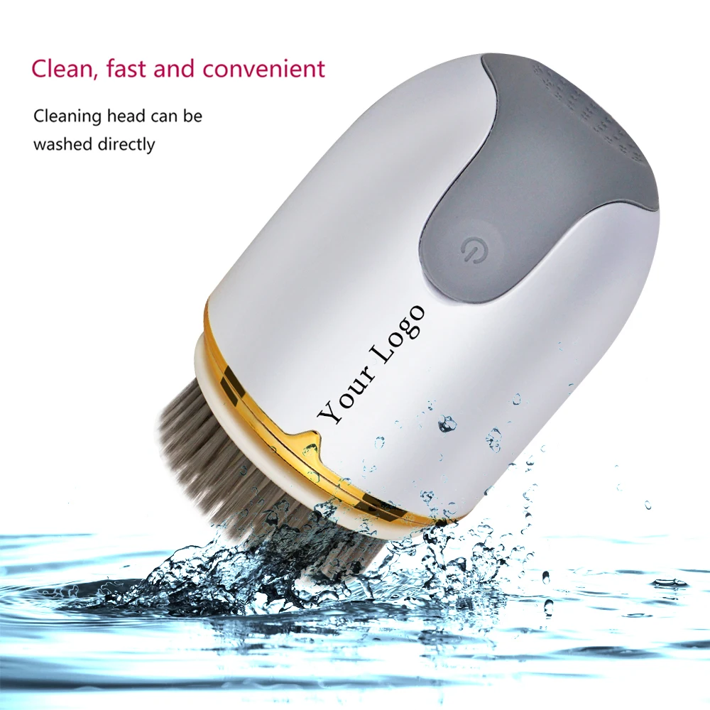 Hot Sale Private Label Portable Electric Ultrasonic Facial Cleansing Brush Facial Cleanser