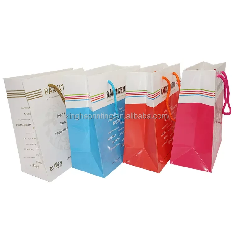 Custom Luxury Paper Bag Boutique Retail Clothing Packaging Shopping Bag Gift Bag