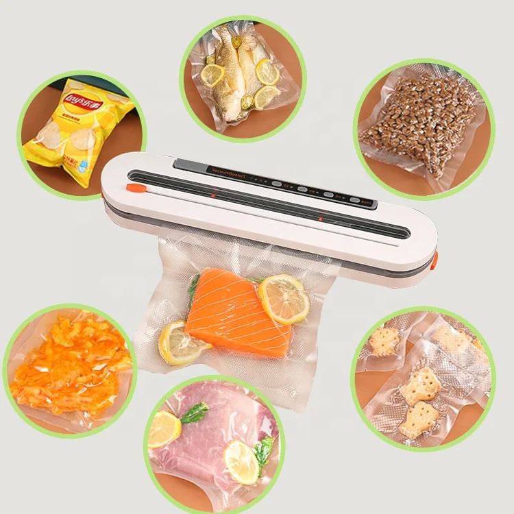 Factory Price 110W  Compact Design Food Vacuum Sealer Machine Automatic Vacuum sealer ideal for Kitchen Hot sale products