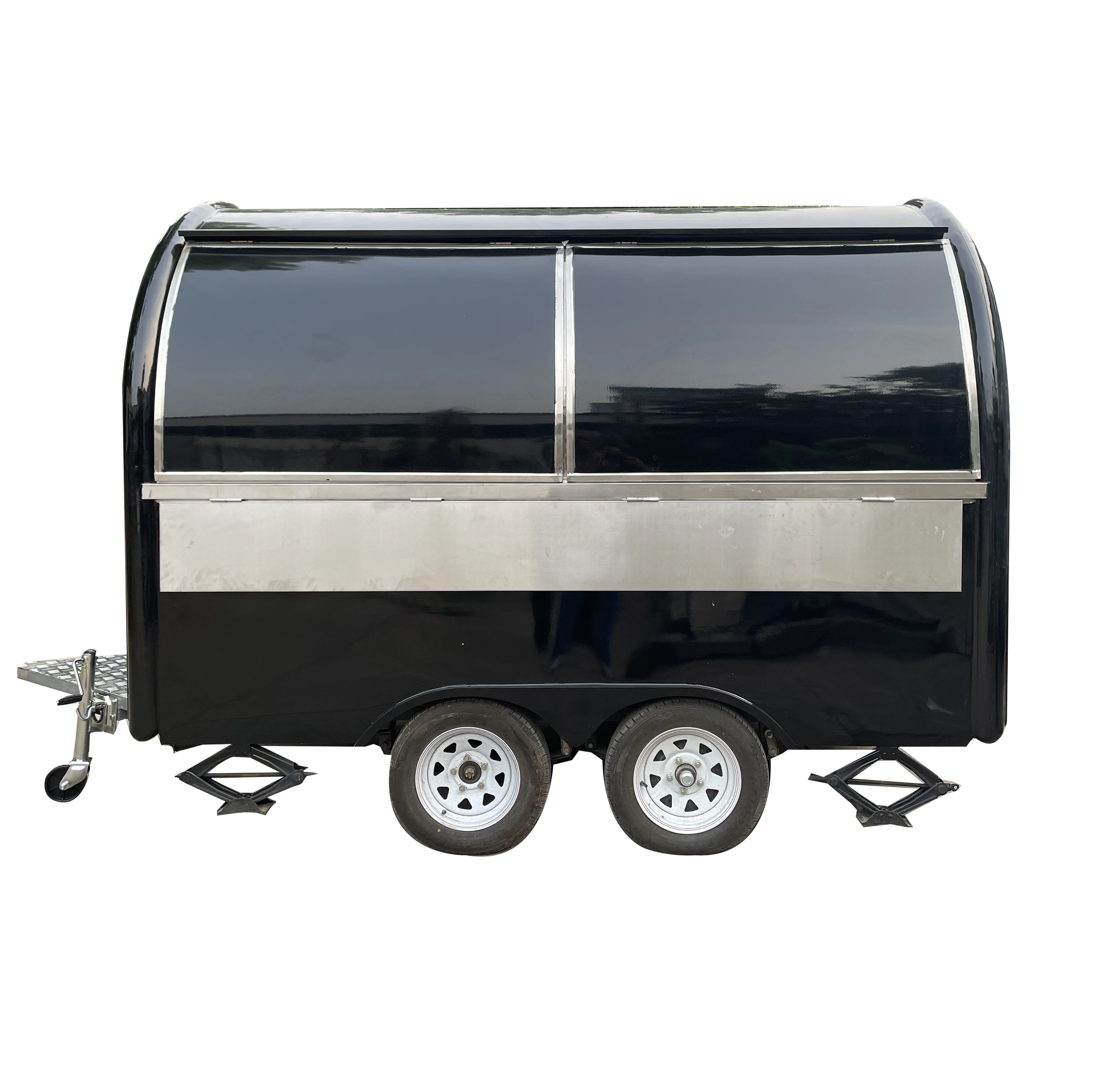 Tune Cooking Catering Car Food Truck Mobile Kitchen Shop Food Trailer with Freezer