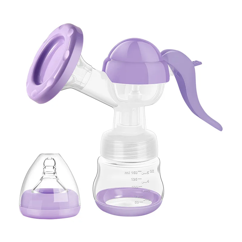 Hot Selling Bpa Free Manual Massage Breast Pump Baby Milk Manual Silicone Breast Pump