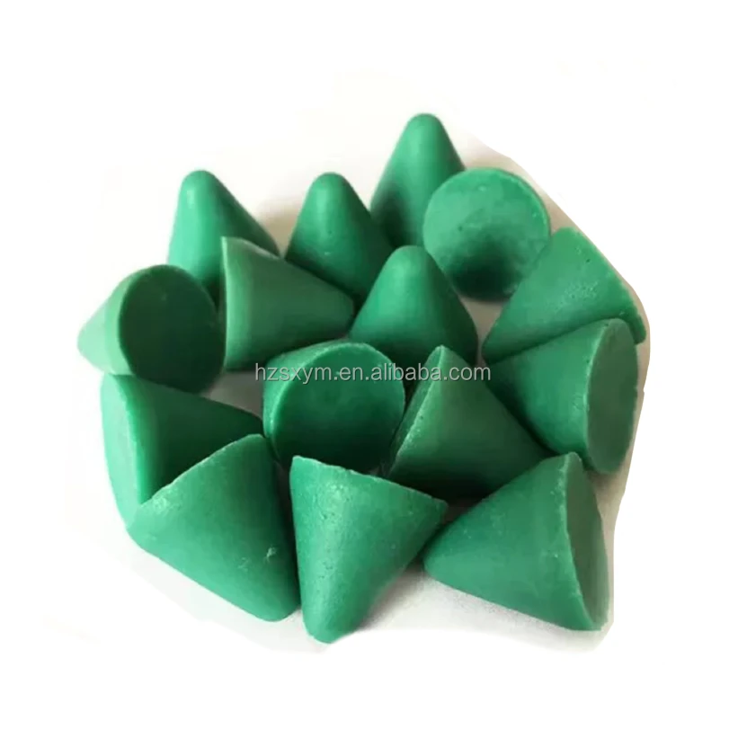 Huzhou factory Jade jewelry polishing media plastic  tumbling media for finishing machine