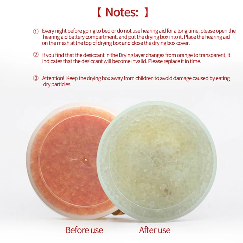 OEM/ODM  Hearing Aid Drying Desiccant Drying Pallet Capsule for Drying Hearing Aid Ear Mold Eatbuds