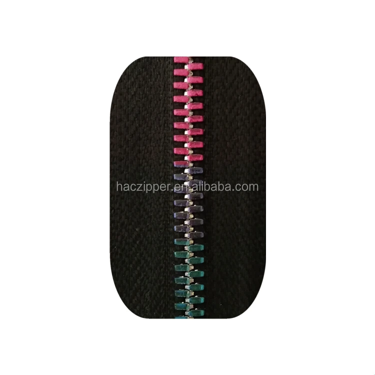 China Manufacturer selling NO.5 Metal zipper with Y-type teeth