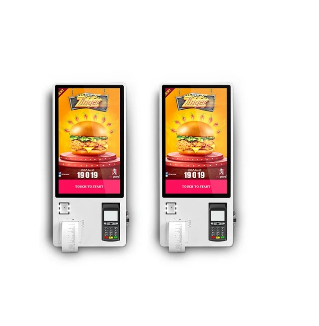 All In One Touch Screen Self Ordering Payment LCD Display Touch Screen
