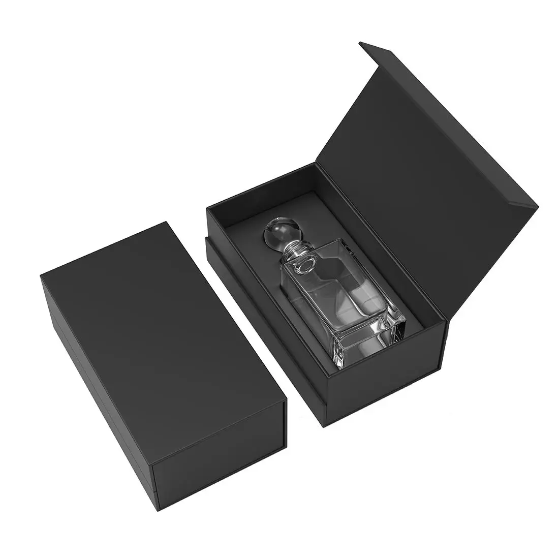 Glass Bottle for Cosmetics Liquid Packaging Perfume Box Rigid Boxes Cosmetic Packing Packaging Custom Logo Box Cardboard Paper