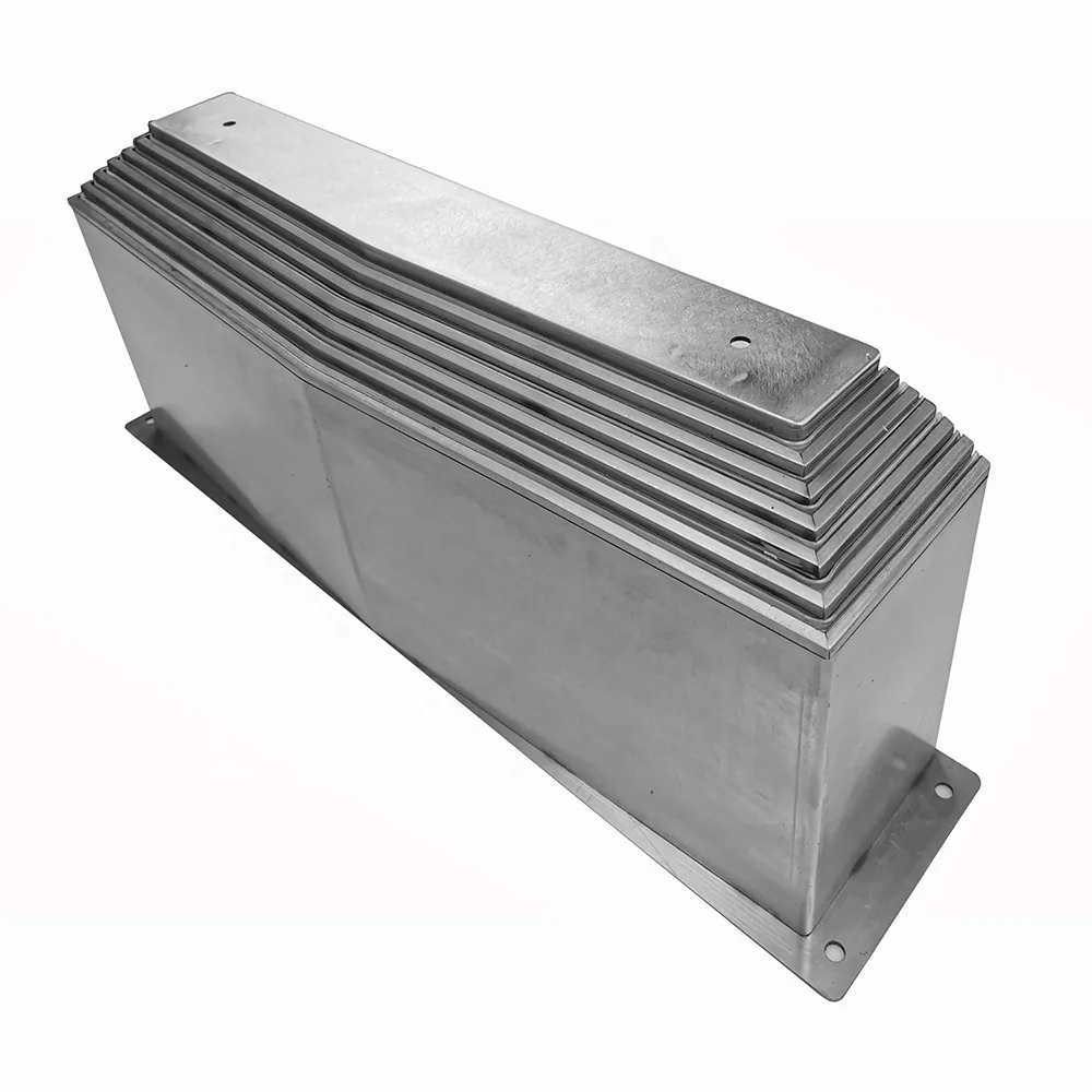 Machine tool durable  steel telescopic way cover