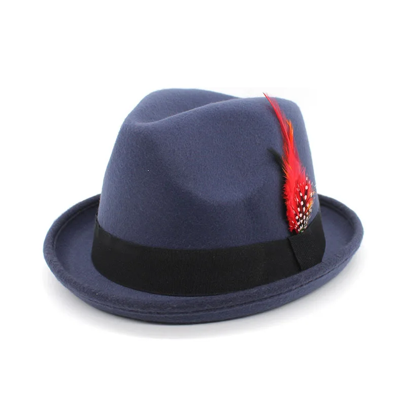 2023 fashion Men Bavarian Guy Jazz hat Oktoberfest German Fancy Dress Accessory Beer Festival Feather Top Fedora Hat