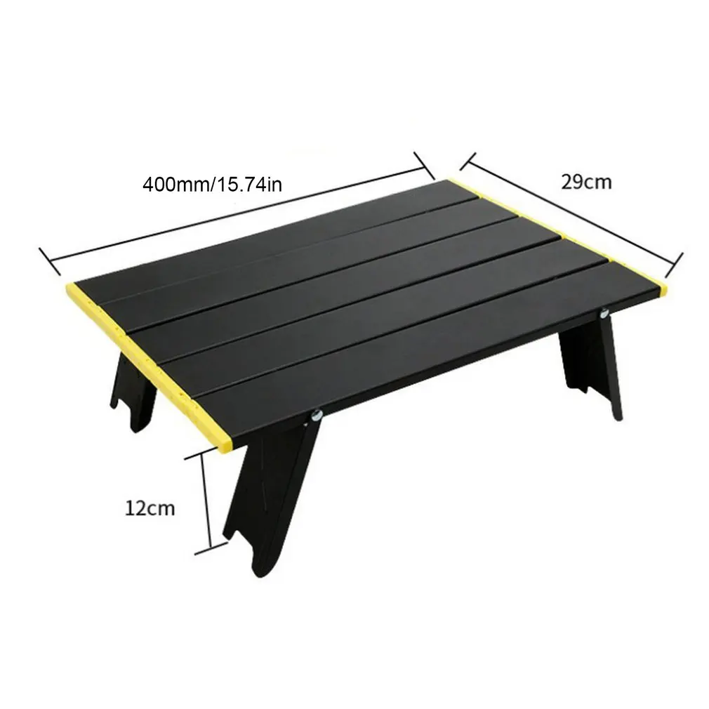Mini Folding Table Outdoor Barbecue Camping Tent Household Bed Collapsible Computer Desk Aluminum Folding Table