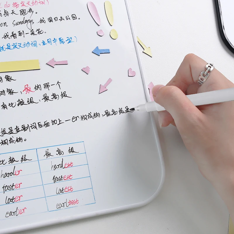 Wholesale Erasable Small Children Desktop Handwriting Double Side Writing Notes Message Magnetic Board