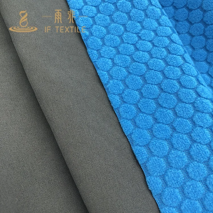 polyester 4 way stretch laminated dobby fleece waterproof breathable 3 layers softshell fabric