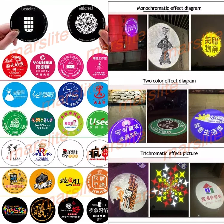 
Marslite New Products Waterproof IP65 50W LED GOBO Projector Outdoor for Advertising Decoration 