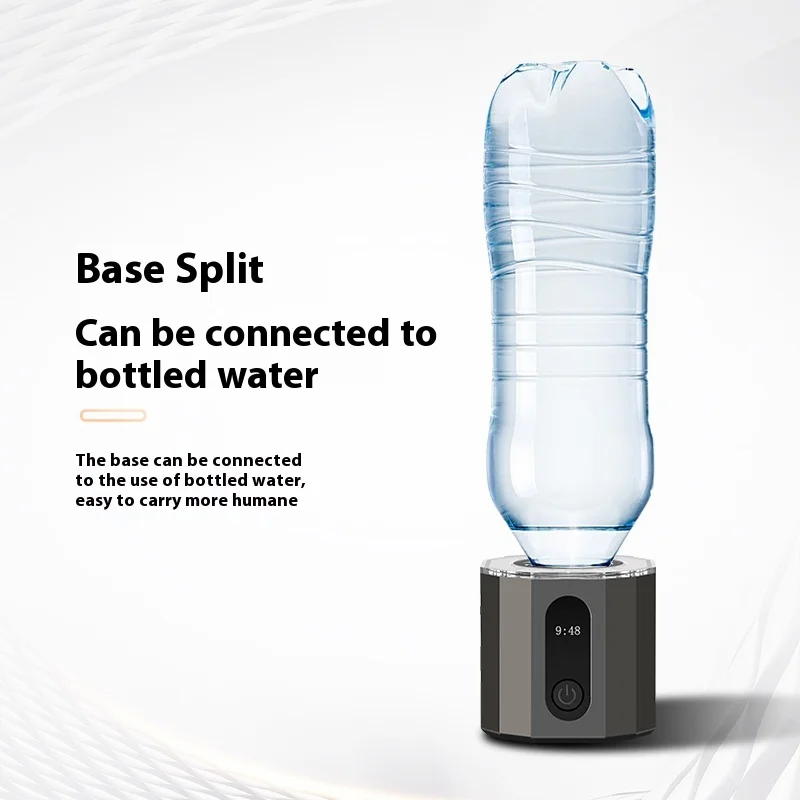 Wholesale Best Selling SPE PEM USB Rechargeable Portable H2 Rich Hydrogen Generator Glass Water Thermos Bottle for Gifts