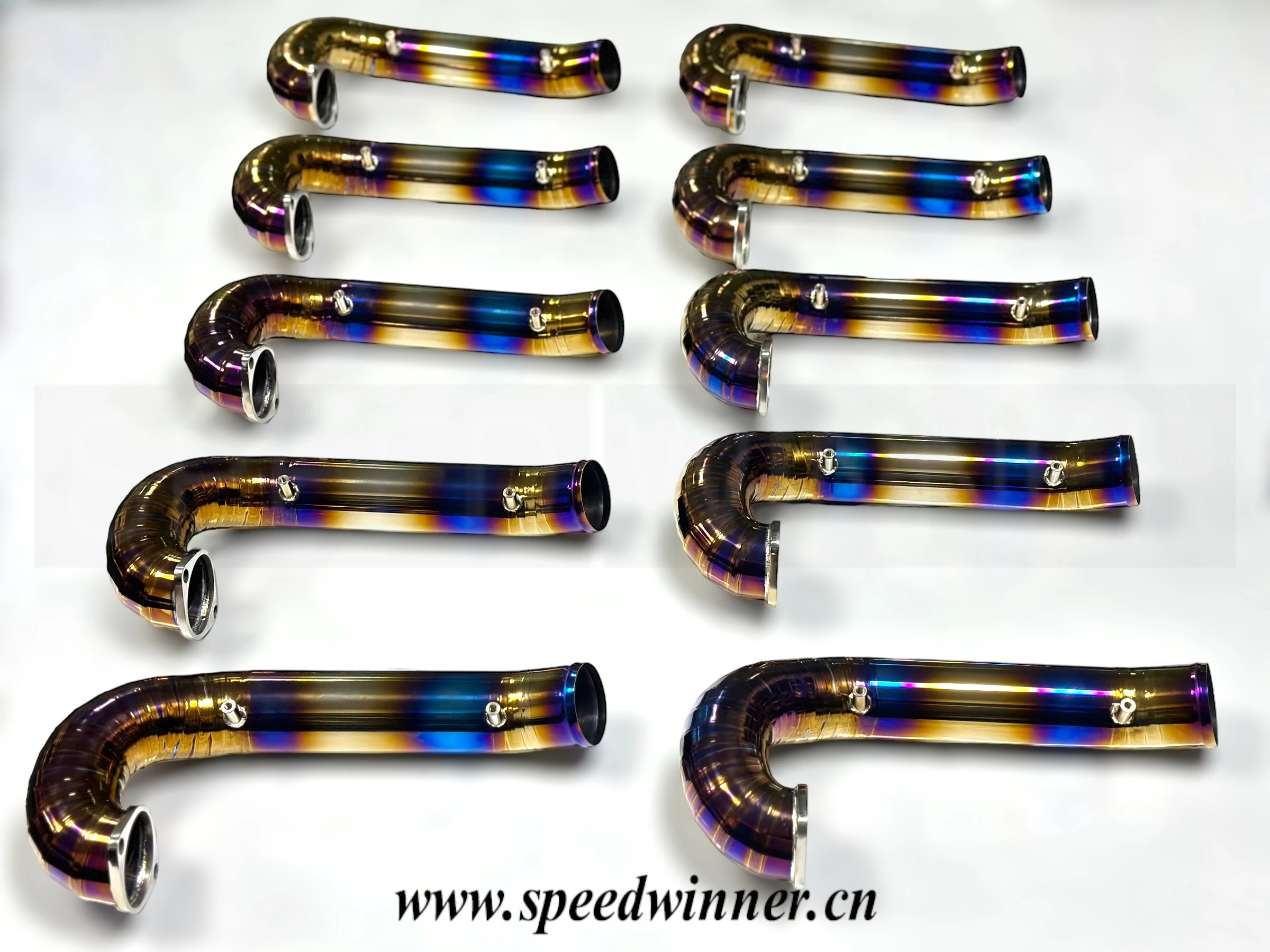 JDM OEM style 70/76MM large pipe diameter products titanium air intake pipe for honda civic type R FK8 inlet pipe