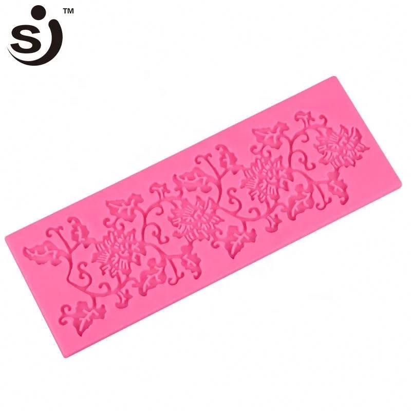 Hot Selling Lace Pattern Silicone Fondant Tools Cake Decorating Molds