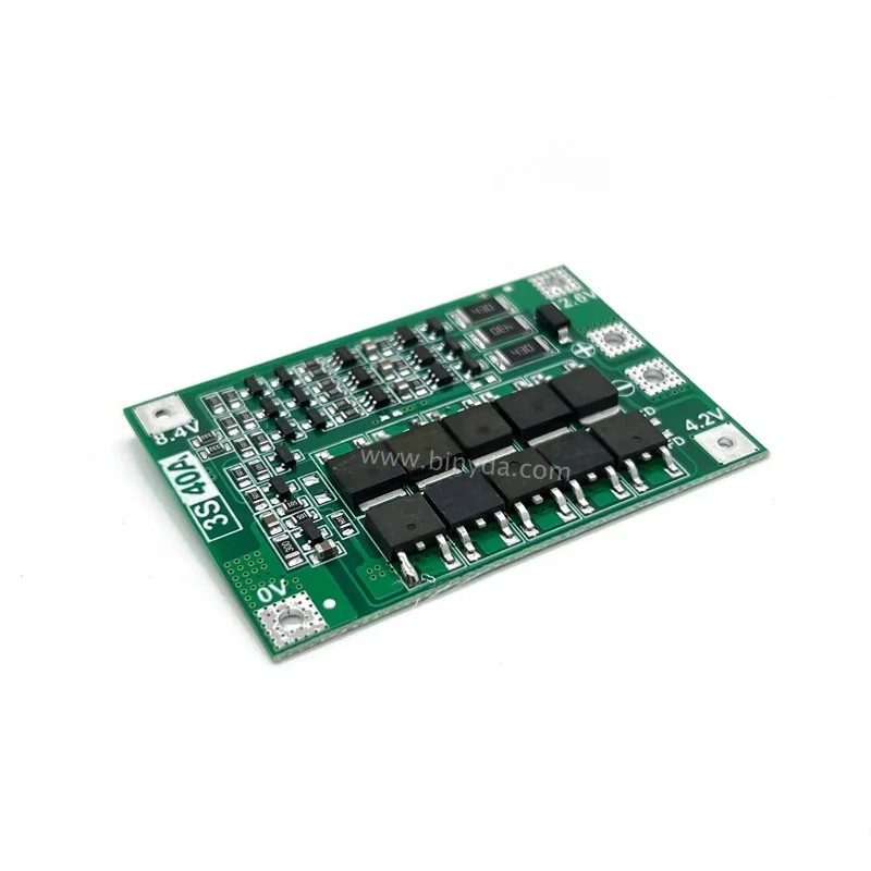 BMS 3S 40A 11.1V 12.6V 18650 Lithium Battery Charger Protection Board PCB BMS 40A Current Lipo Battery Module