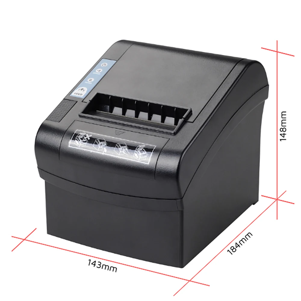 Cheap 80mm Usb+lan 230mm/s Thermal Receipt Printer USB/RJ45 interface ps803