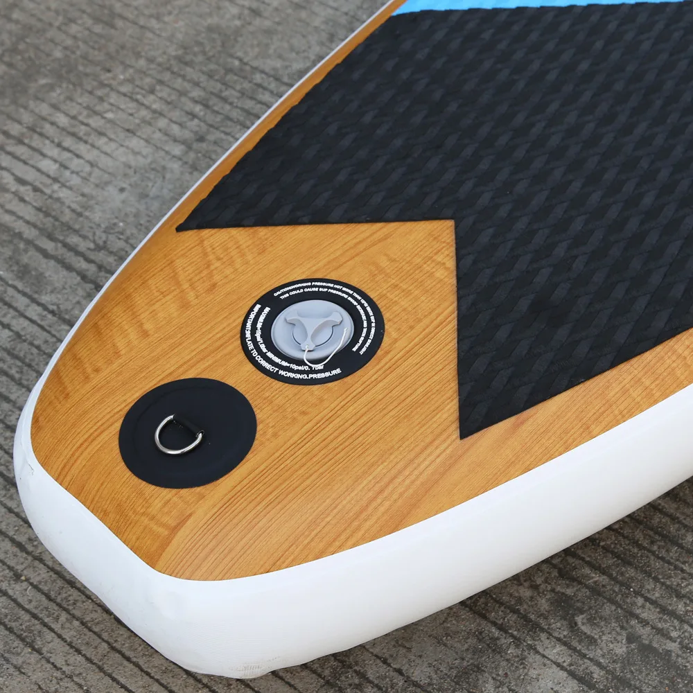 2021 Wood Style Inflatable Sup Paddle Board Stand Up