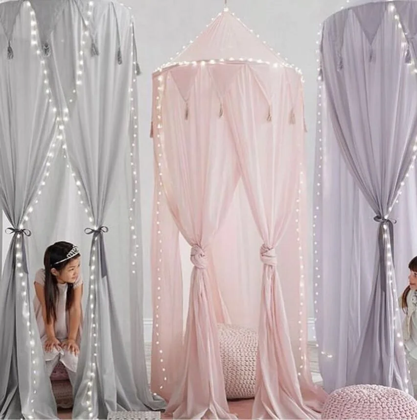 interior chiffon Summer mosquito net kids Bedroom Hanging canopy for room