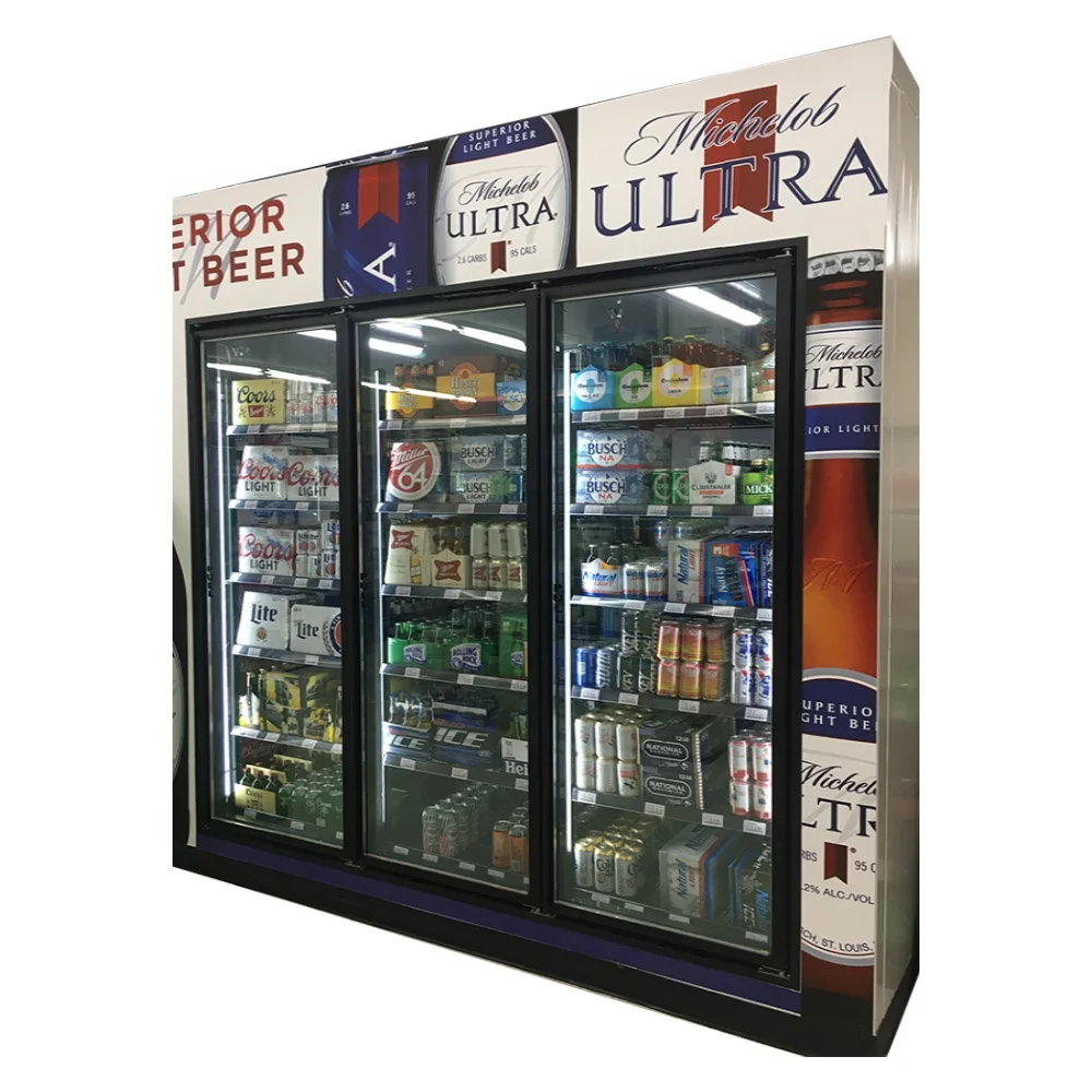Commercial Refrigeration Equipment Chiller Glass Door With Automatic Defogging Frame Fridge Chiller Cooler Glass Door