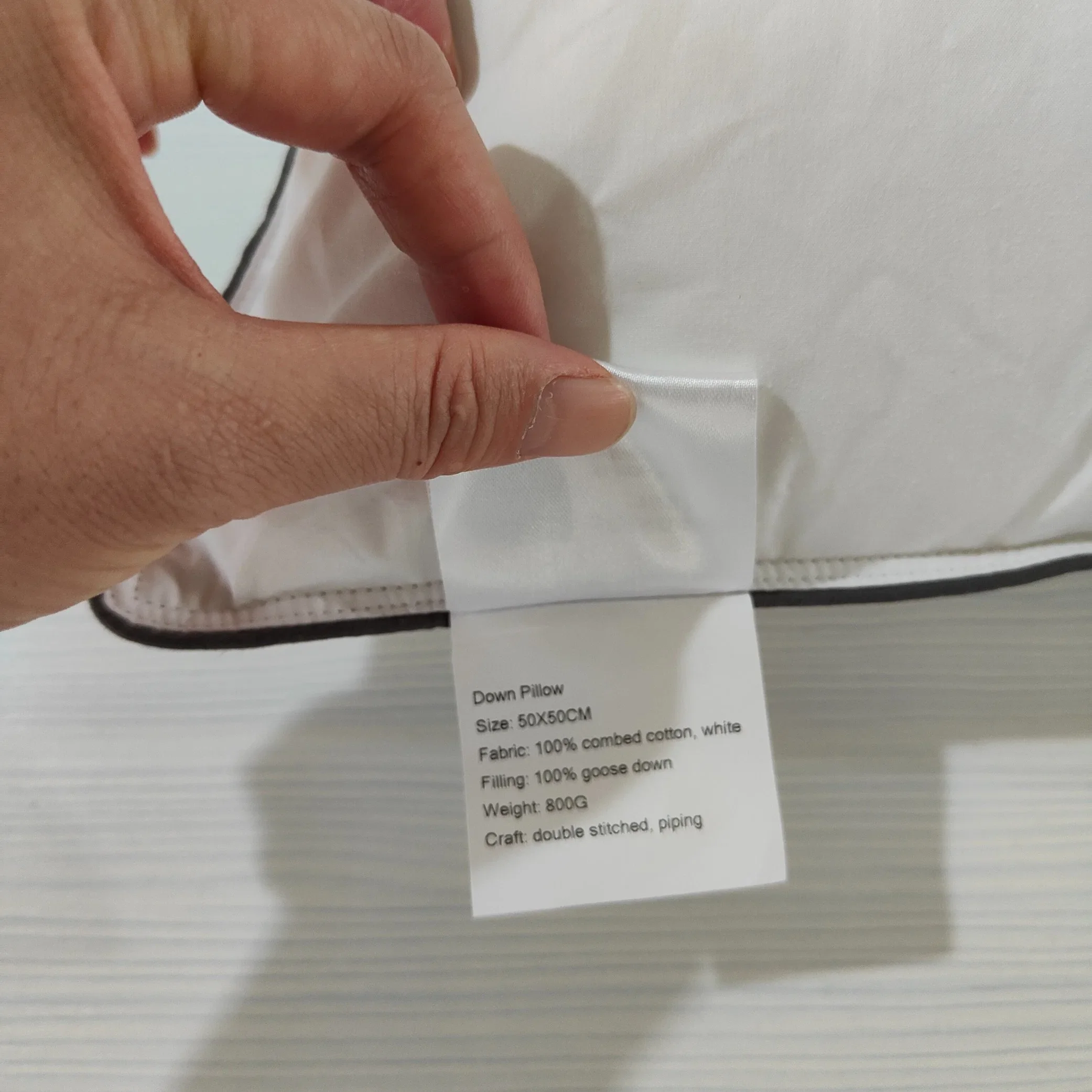 Star rated luxury hotel ultra soft and cheap polyester ultra-fine fiber feather hotel sofa hard cushion pillow