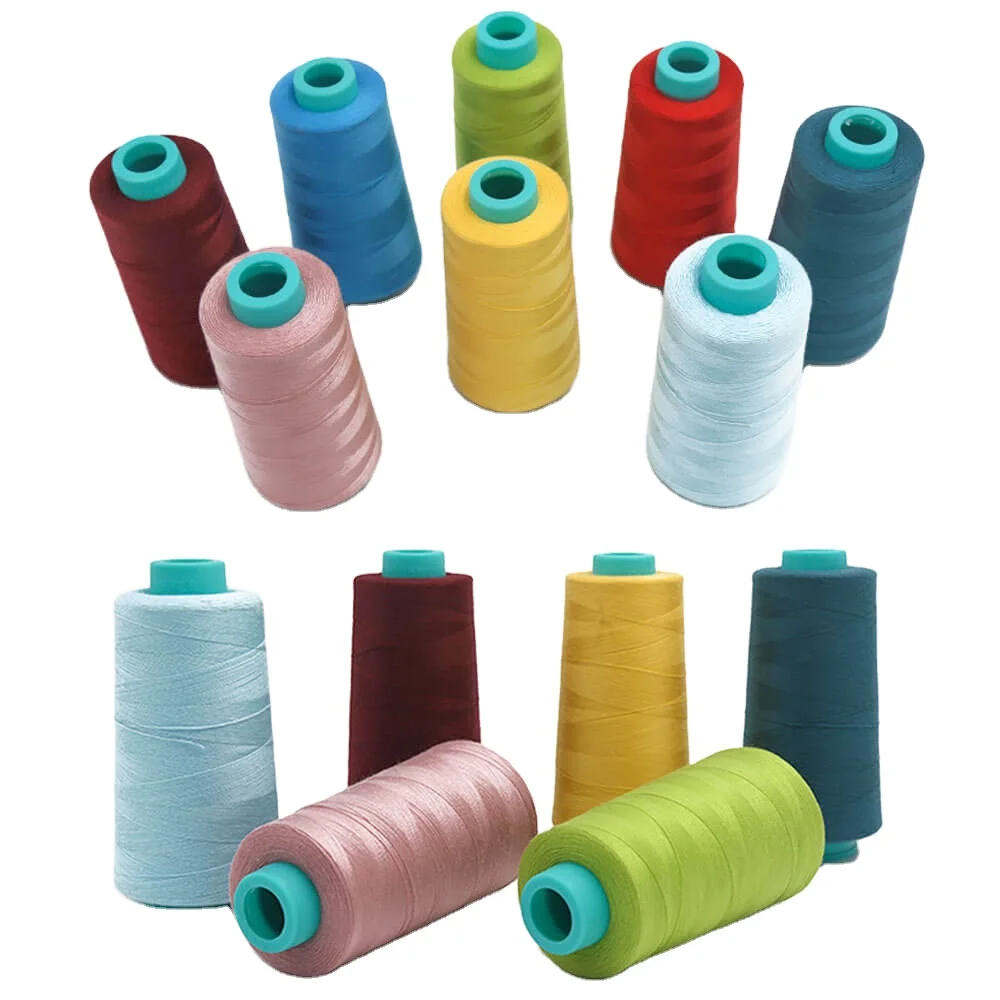 Factory custom polyester sewing thread with silicone oil