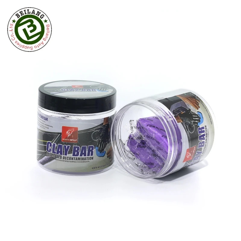 Car Clay Bar Vehicle Washing Cleaning Tools Auto Detailing Cleaner 200g Cylinder Box Packaging Custom Logo Clay Bar Car