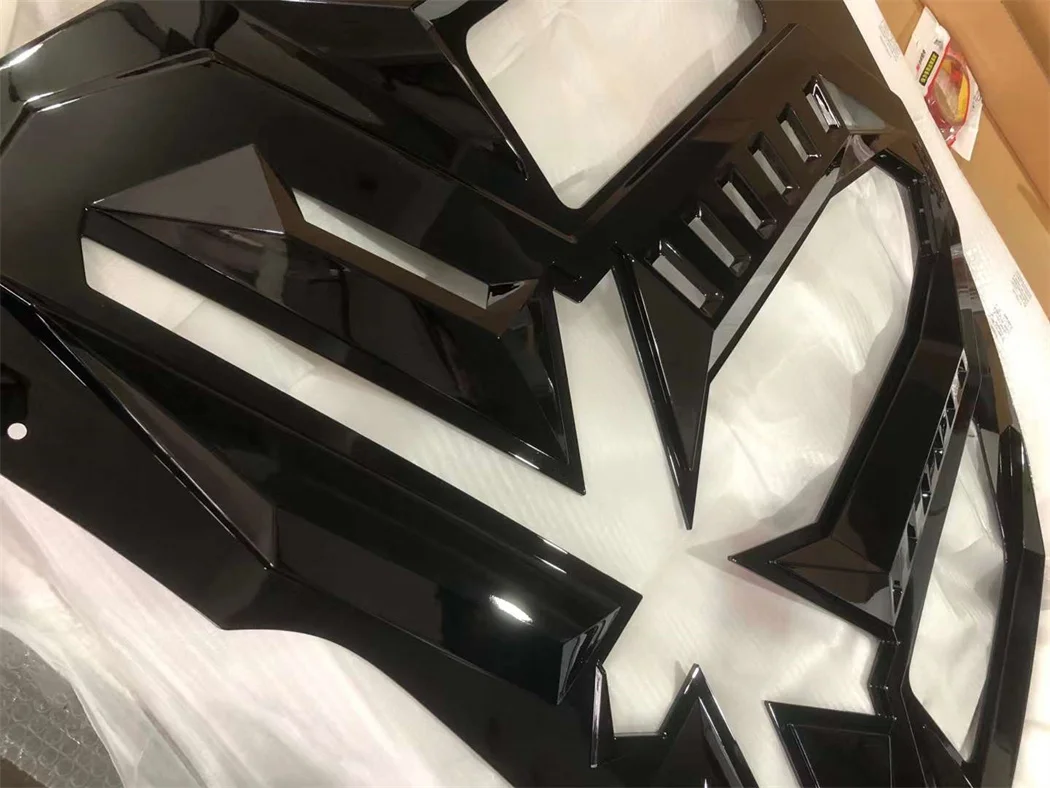 NEW STYING BODYKIT FOR FORD MUSTANG REAR WINDOW SHUTTERS BLACK MAMBA TYPE 2015-2020