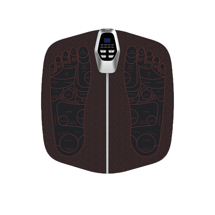 EMS Foot Massager mat with8 Modes Levels USB Cable body brush foot back massage pad LCD