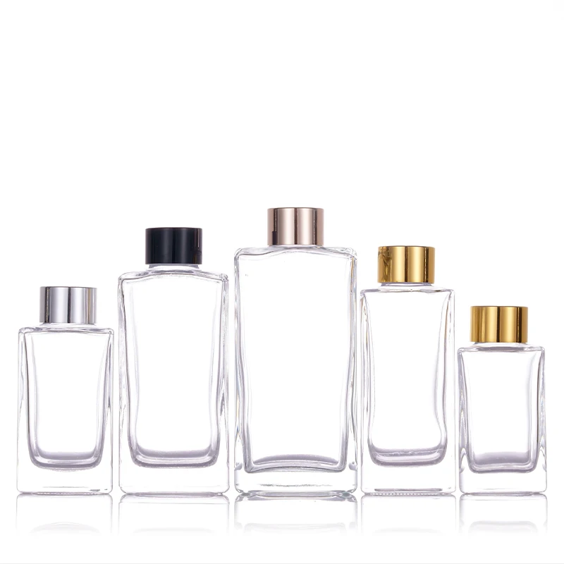 80ml 150ml 200ml 250ml square Round Reed Diffusers Glass Bottle Reed Diffuser Perfume Bottle