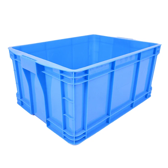 600*400mm High quality industrial plastic storage crate plastic moving box with lid for sale