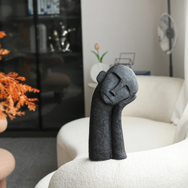 European Modern Art Figure Sculpture Objects Resin Crafts Decorations Home Ornaments