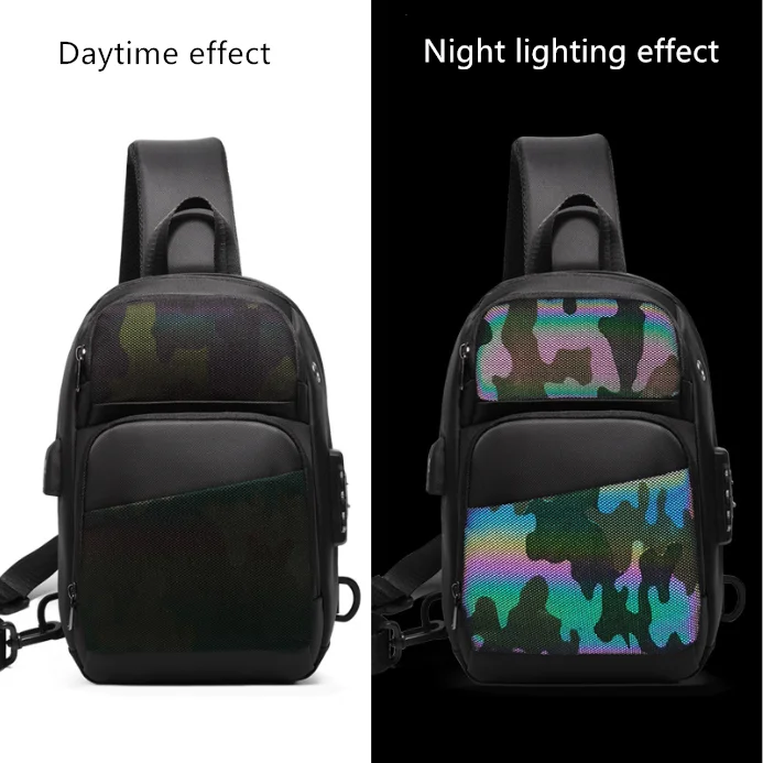 2022 роскошная мужская нагрудная сумка через плечо с защитой от кражи