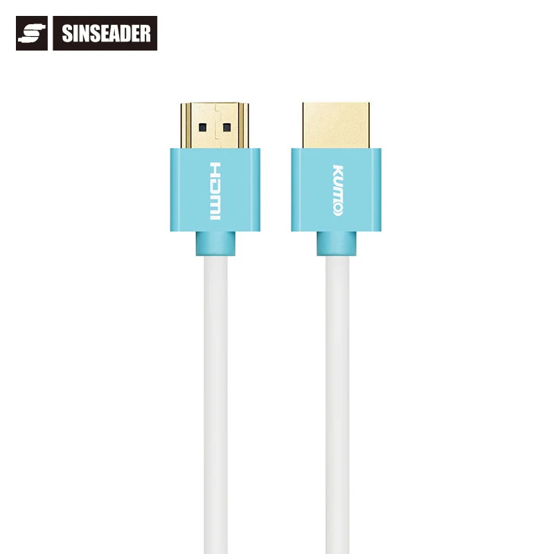 Slim 4K HDMI Cable Support 3D Audio Return Channel And Ethernet A To A HDMI Ultra Thin