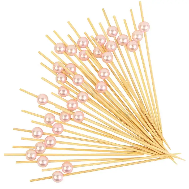 EVEN Hot biodegradable fruit picks bamboo picks decorative christmas picks for fruits and party use