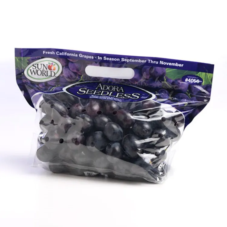 blueberry banana protection bag packaging polyethylene plastic folding pouch