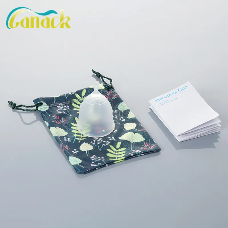
Wholesale S L Medical Grade 100% Liquid Silicone Transparent Clear Menstrual Cup 