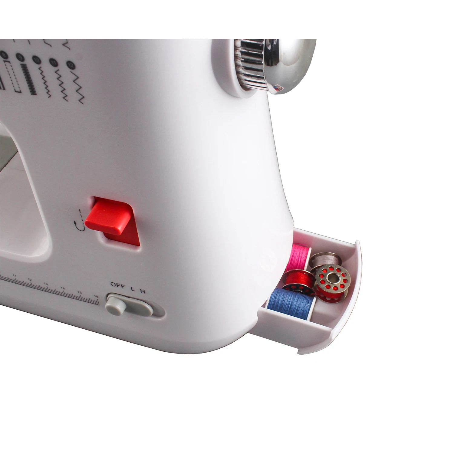 Mini 12 Stitches Sewing Machine Household Multi function Double Thread And Speed Free-Arm Crafting Mending Home Machine