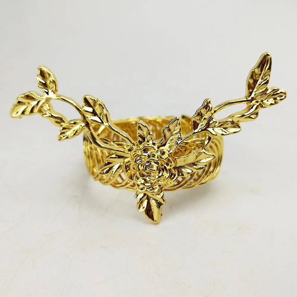 gold plated flower curtain buckles curtain clips