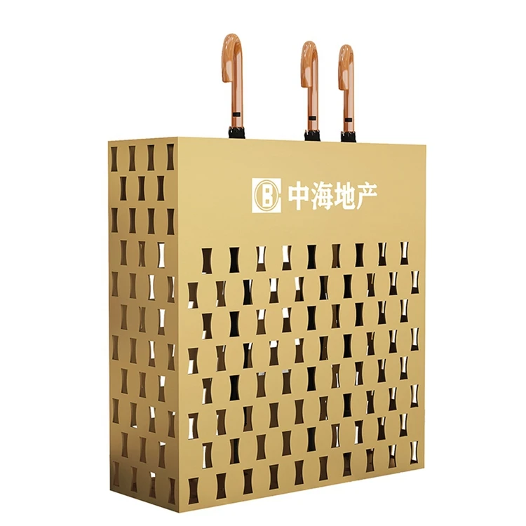 Специальный дизайн широко используемый современный коммерческий Зонт стойка золотой поставщик