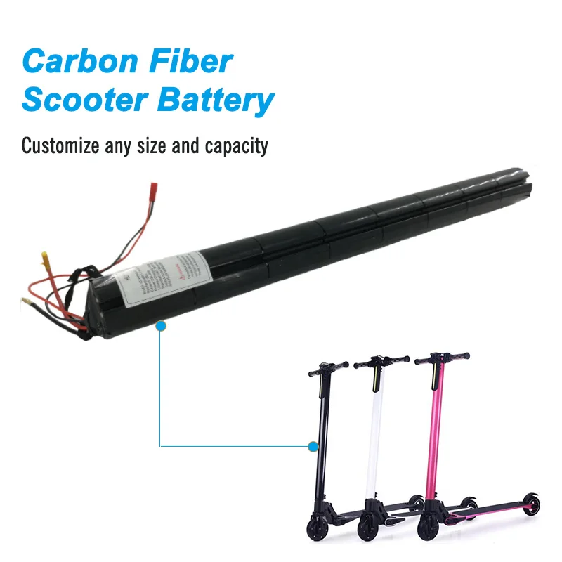 Customize Foldable Two Wheel Carbon Fiber Electric Scooter  Removable Battery  36 Volt 24 Volt Lithium Ion Battery For Scooters