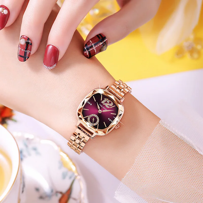 Time Story Women Rose Classic Quartz Watch Female Elegant Clock Luxury Gift Watches Ladies Waterproof Wristwatch