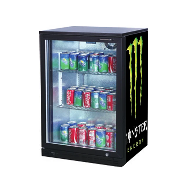 Функциональные 138L черные крутые двойные дисплеи холодильники под прилавок задняя панель маленький холодильник мини