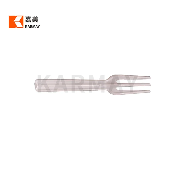 Export Korea Disposable Ps Mini Fork Individual Wrapped  Salad Black Plastic Forks