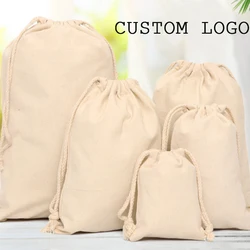 Eco Friendly Cotton Cheap Custom Tote Drawstring Packaging Bag, Drawstring Bag Packaging