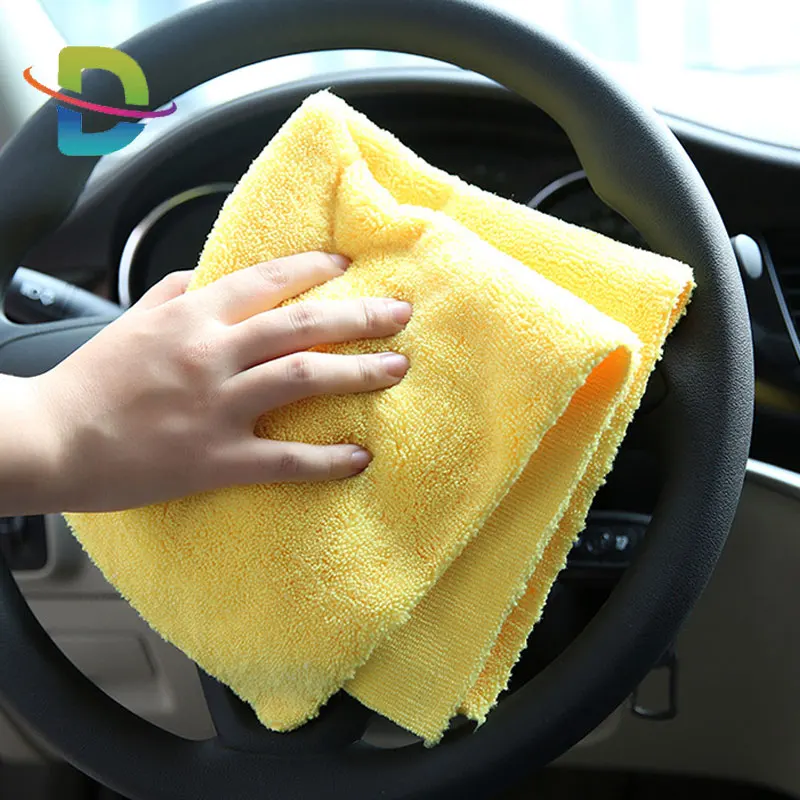 Auto Detailing Edgeless Microfiber Long-Low Pile Buffing Drying Towel