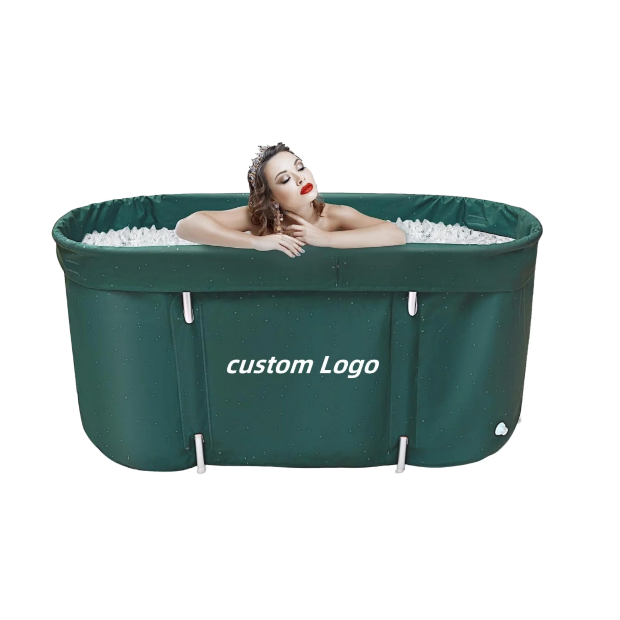 Portable recovery ice bath, Portable Bathtub, Foldable Soaking Bath Tub for Adults Home Spa Hot Ice Bath