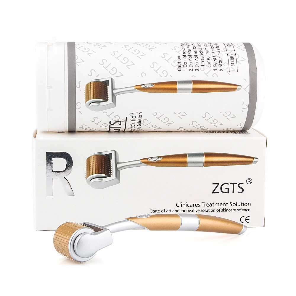 Factory wholesale dermaroller stainless zgts 192 needles titanium mini derma roller